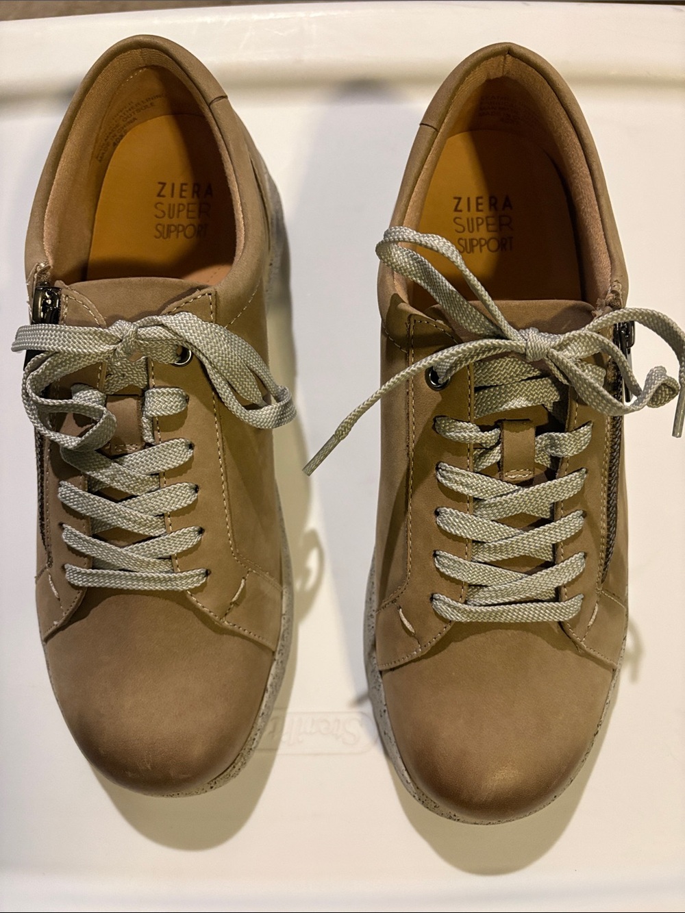 Ziera Solar XF Super Support Women’s Taupe Lace-Up Sneakers
